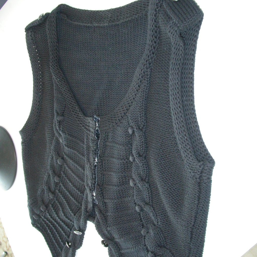 Black Knit Vest